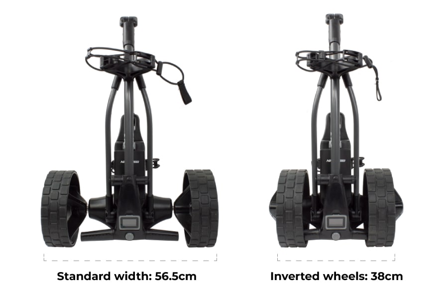 Compact folding PowerBug electric trolley