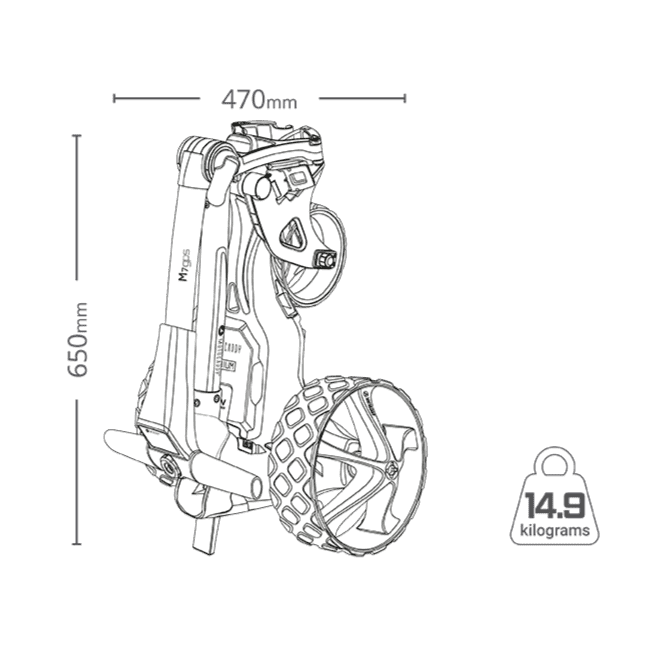 Motocaddy M7 remote control weight and dimensions