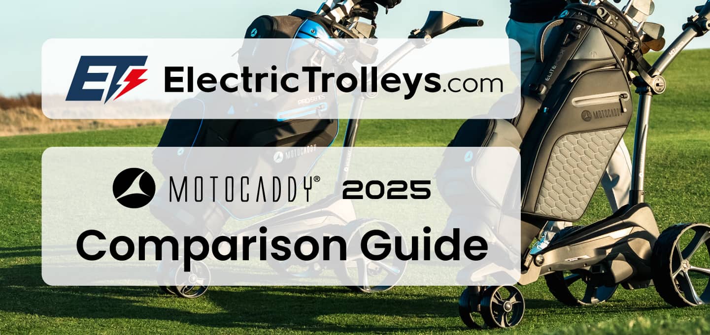 Motocaddy comparison chart and buying guide 2025