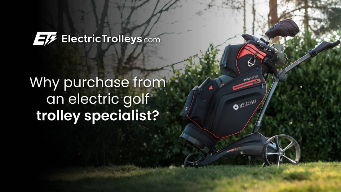 Motocaddy specialists ElectricTrolleys.com
