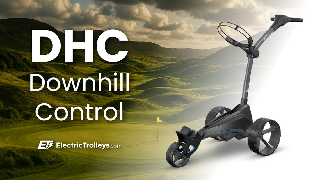 Motocaddy downhill control DHC electric golf trolley