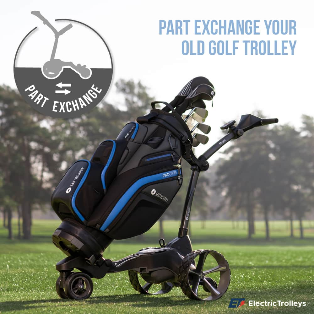 Trade in your old trolley against a new Motocaddy
