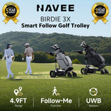 Navee Birdie 3x golf trolley with follow me