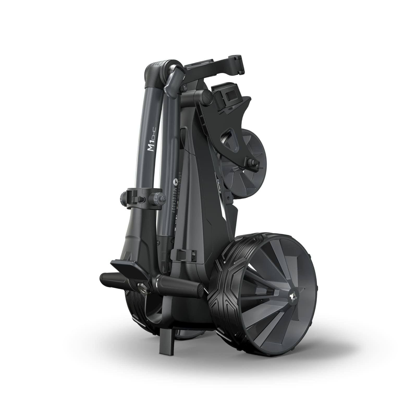 Motocaddy M1 DHC - Downhill Control electric golf trolley - Folded