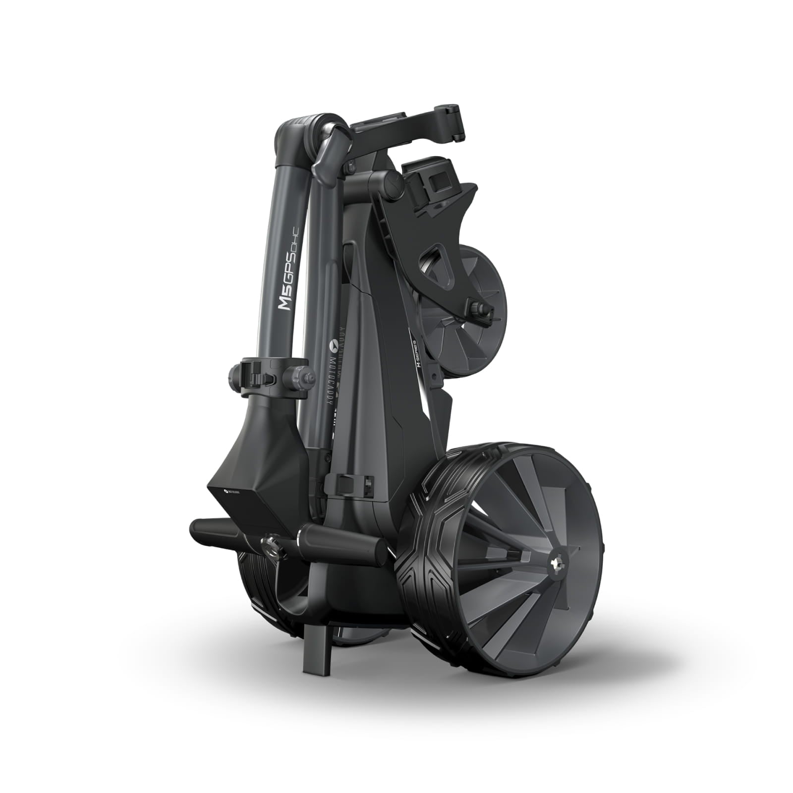 Motocaddy M5 GPS DHC - Built in golf GPS Downhill Control - Folded
