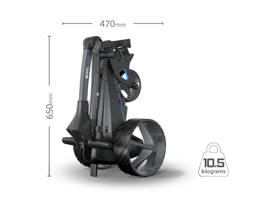 Motocaddy M5 Folded Dimensions