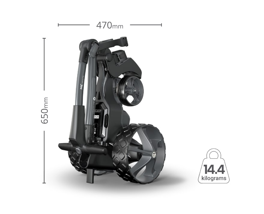 Motocaddy ME Folded Dimensions