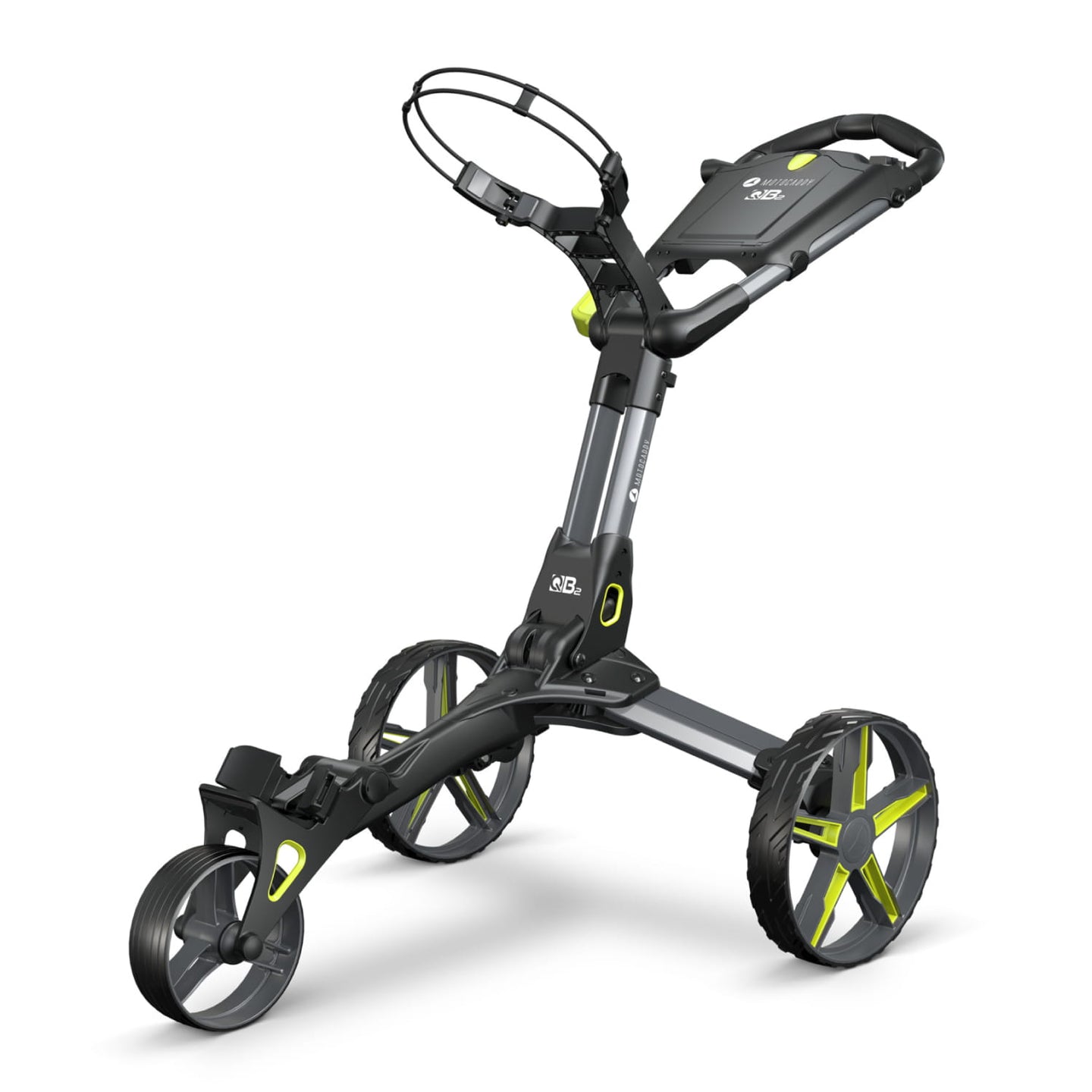 Motocaddy QB2 Push Trolley | Lime | Free Umbrella & Drink Holder