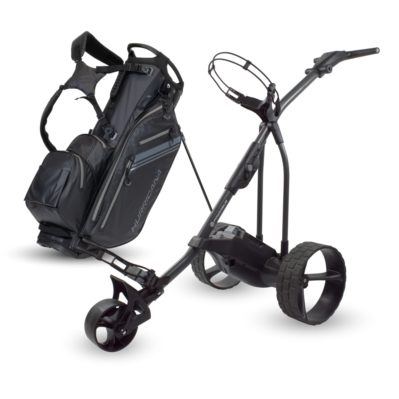 PowerBug electric golf trolley and free bag deal