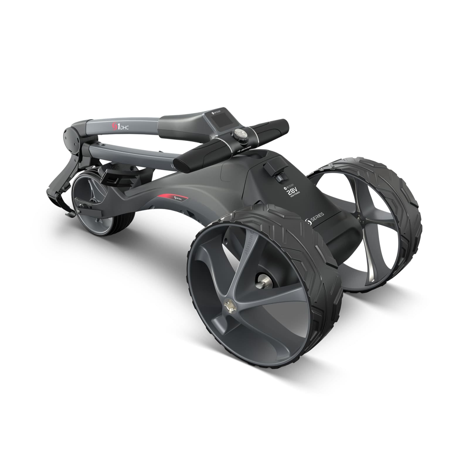 Motocaddy S1 DHC Downhill Control Golf Trolley Folded
