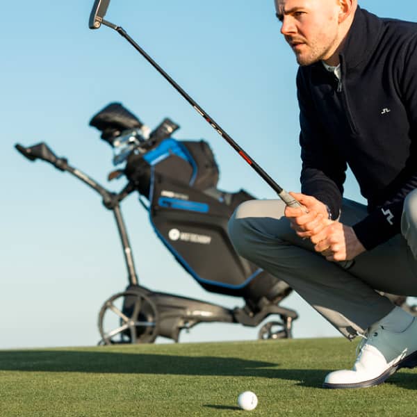 Latest Motocaddy electric golf trolleys